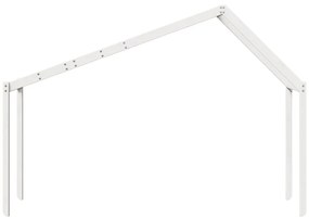 fehér tömör fenyőfa gyerekágytető 203 x 80,5 x 142 cm