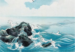 Flizelin tapéta Divatos 3D fali ragasztóval Tengeri jelenet 208x146 ragasztó