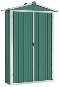 zöld horganyzott acél kerti fészer 116x45x175 cm
