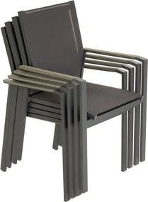 Kerti szék készlet 90 x 56,5 x 59,5 cm 2 db szürke