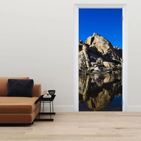 Fotótapéta ajtóra - Tükröző sziklák (95x205cm)