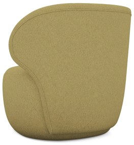 Mustársárga fotel Kama – Makamii