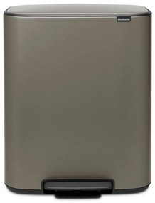 Szürke acél pedálos szemetes 60 l Bo – Brabantia