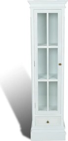 vidaXL elegáns fehér fa könyvespolc szekrény 3 polccal