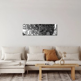 Kép - Egzotikus kert (órával) (90x30 cm)