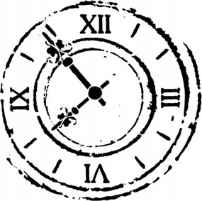 Festősablon Vakolóóra vakolathoz 40 cm Építészeti beton