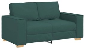 kétszemélyes sötétzöld szövetkanapé 120 cm