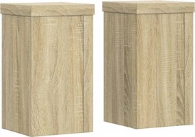 vidaXL 2 db sonoma tölgy szerelt fa növénytartó állvány 10 x 10 x 18cm