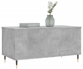 Betonszürke szerelt fa dohányzóasztal 90x44,5x45 cm