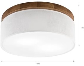 Brilagi - LED Mennyezeti lámpa BELLADONNA 2xE27/15W/230V átm. 40 cm fehér/tölgy cseresznye