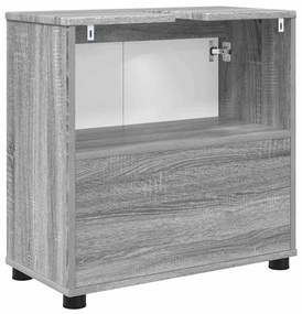 Fürdőszoba mosdószekrény Szürke Sonoma 60 x 30 x 60 cm Faanyag