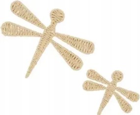 Yliades Fali dekoráció szett Oriane Szitakötők 2 db-os 30x25 cm fonott