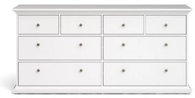 Fehér alacsony komód 183x87 cm Paris – Tvilum