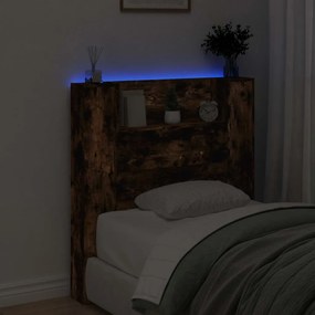 Fejtámla polcokkal Füstölt tölgy 100 x 16,5 x 103,5 cm Faanyag