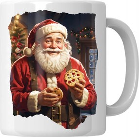 Mikulás bögre keksszel Ajándék Mikulásra