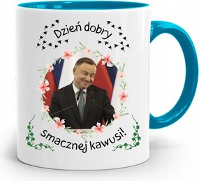 Duda András Kék Elnöki Bögre Neked, fényképes nyomattal