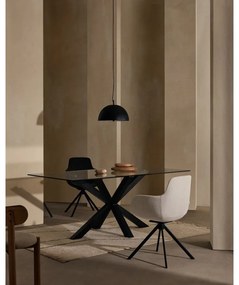 Bézs kárpitozott karfás étkezőfotel szett 2 db-os Tissiana – Kave Home