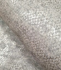 Holden Decor Textura Ophidian szürke kígyóbőr mintás fémhatású vlies tapéta – 66121