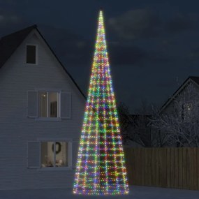 színes LED karácsonyfa zászlórúdra 3000 LED 800 cm
