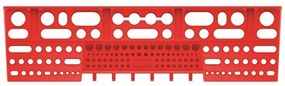 Kistenberg Szerszámtartó BINEER SHELFS 580x158mm, piros