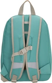 Türkiz–rózsaszín vízálló iskolai hátizsák „Smile”