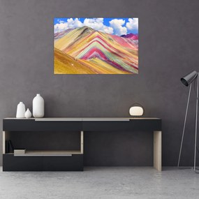 Kép - Rainbow Mountain, Peru (90x60 cm)