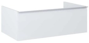 AREZZO design MONTEREY 80 cm-es alsószekrény 1 fiókkal Matt Fehér színben, szifonkivágás nélkül