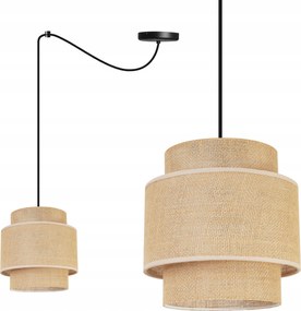 Mennyezeti Lámpa Lógó Csillár Szimpla Pók Lámpaernyő Boho Juta Bézs