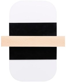 Fekete-fehér LED fali lámpa April – Candellux Lighting