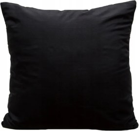 Dekorációs Párnahuzat 45x45 Sima Puha Fekete