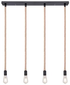 Globo 69029-4H - Csillár zsinóron ULLEU 4xE27/60W/230V