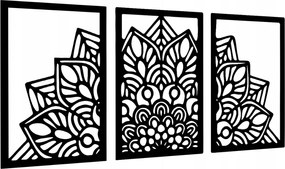 Áttört Kép Mandala Konyhába Nappaliba Szoba Fali Dekoráció 3D Triptichon