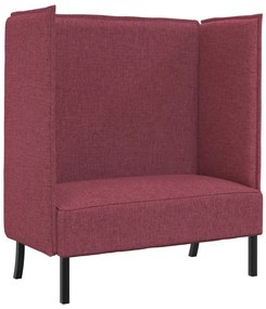 Magas Háttámlású Kanapé Burgundi Vörös 109x56x121 cm Szövet