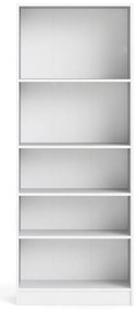 Basic fehér könyvespolc, 79 x 203 cm - Tvilum