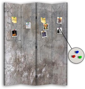 Gario Paraván Tompaszürke Méret: 145 x 170 cm, Kivitelezés: Parafa paraván