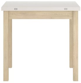 Kihúzható étkezőasztal FLIP 80(160)X80 cm, kasmír/Cremona Torro tölgy