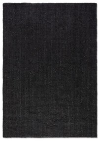 Fekete juta szőnyeg 160x230 cm Bouclé – Hanse Home