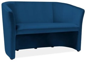 Cuba Velvet kanapé, kétüléses, kék
