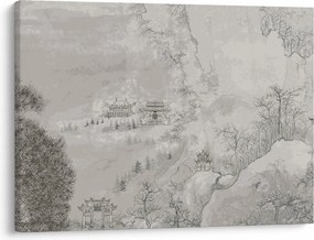 Kép - Kínai táj (70x50 cm)