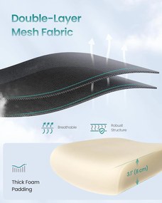 Irodai szék, ergonomikus hálós íróasztalszék, fekete