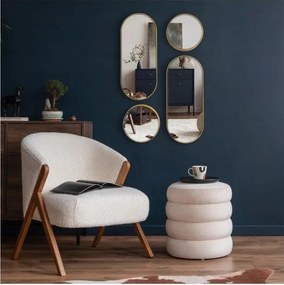 4 db-os dekorációs tükör szett – modern fali dekoráció