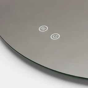 Brilagi - DEMI ECO LED dimmelhető, páramentesítő fűtéssel rendelkező tükör LED háttérvilágítással, 12W/230V, átmérő 60 cm, IP44