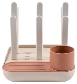 Beaba - Cumisüveg szárítóállvány bézs/narancs