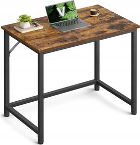 Modern gamer Számítógépasztal irodába barna-fekete 80x50 cm