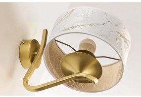 Jupiter 2111 - KASZMIR fali lámpa 1xE27/15W/230V fehér/arany/márványmintás