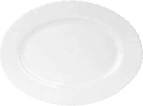 Tálalótál Ovális Tál 25,5cm Snack Fehér