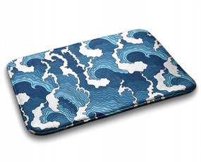 Fürdőszobaszőnyeg nedvszívó Japán hullámok 75x45 cm