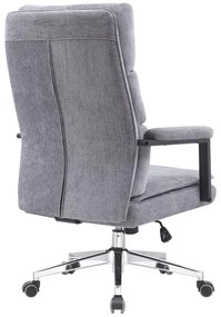 Irodai fotel Zonnos (szürke + króm). 1119452