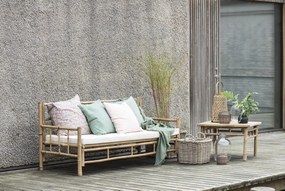 IB Laursen Szögletes rattan virágcserép műanyag belsővel - többféle méretben Méret: M