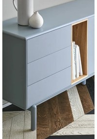 Kék-szürke alacsony komód 180x76 cm Corvo – Teulat
